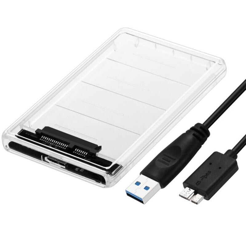 HDD Enclosure 2.5 inch SATA to USB 3.0 SSD Adapter Hard Disk Drive Box for Samsung Seagate SSD 1TB 2TB Memory Card Adapters