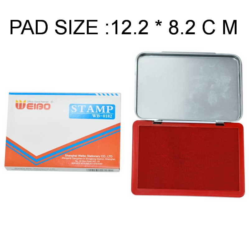 1 PCS BRAND red ink paste Calligraphy Pad Stamp Vermilion inkpad Seal Painting Red Ink Paste School Office Writing Supplies