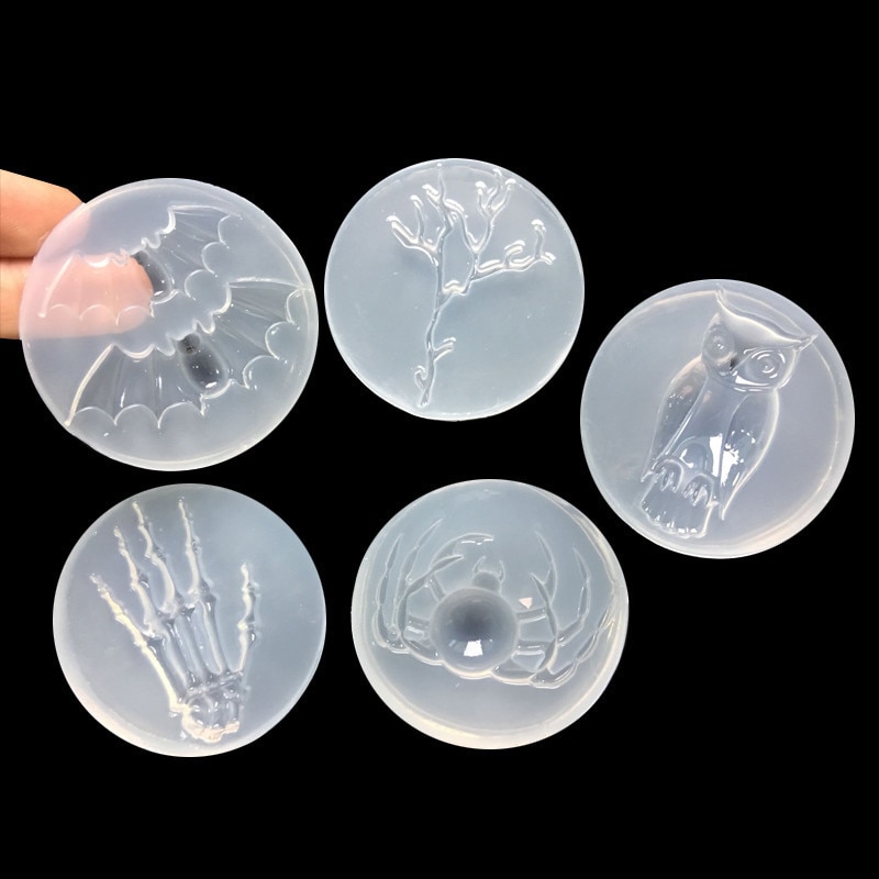 Moule en résine liquide UV pour bijoux, 1 pièce, moule en résine liquide pour la fabrication de chauve-souris, hibou, araignée, Animal, breloques à assembler soi-même