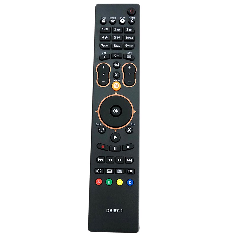 Replacement Remote Control DSI87-1 for Sagemcom HD SRC-4709 MPEG4 HD NTVPLUS SAT HD: Default Title