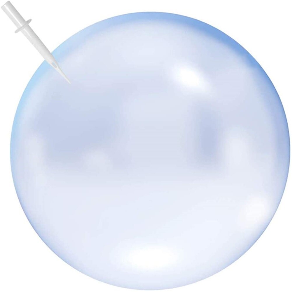 70 CM Blase Ball für Wasser Blase Ballon Aufblasbare Spielzeug Weiche Gummi Ball Oversize Strand Garten Party Im Freien: Bule 40CM