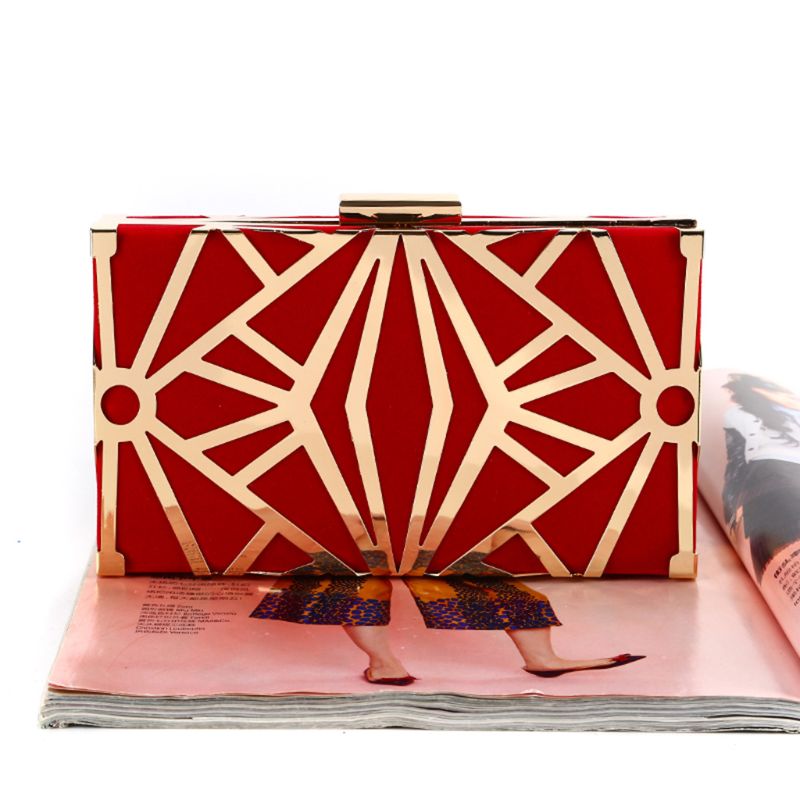 Geometric Geometric Women Clutch Bag Box Evening Party bags Chain Shoulder Purse Evening Bag For Year Christmas purses