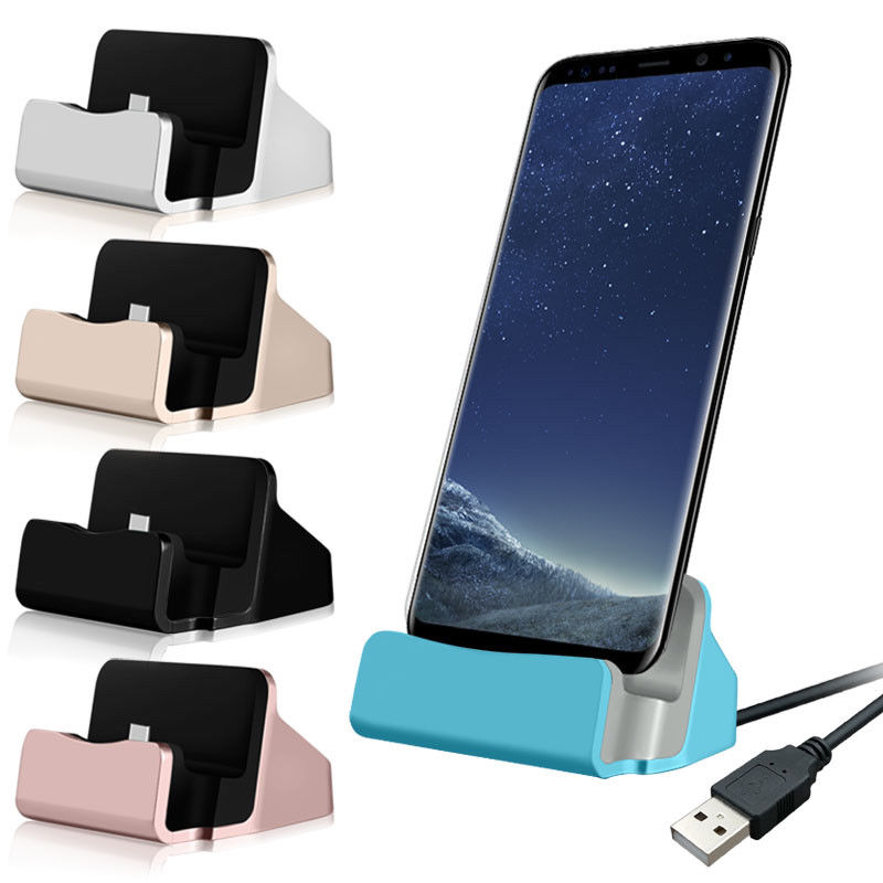 Usb Type C Docking Station Desktop Dock Stand Telefoon Oplader Opladen Voor Samsung A70 A30S A50 A20S A40 S8 A51 a71 S9 S10 Kabel