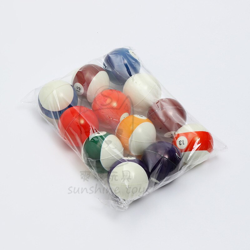 Balles souples pour bébés, 12 pièces/lot, balles de billard en éponge PU, nombres amusants, Anti-stress, jouets pour enfants: Default Title