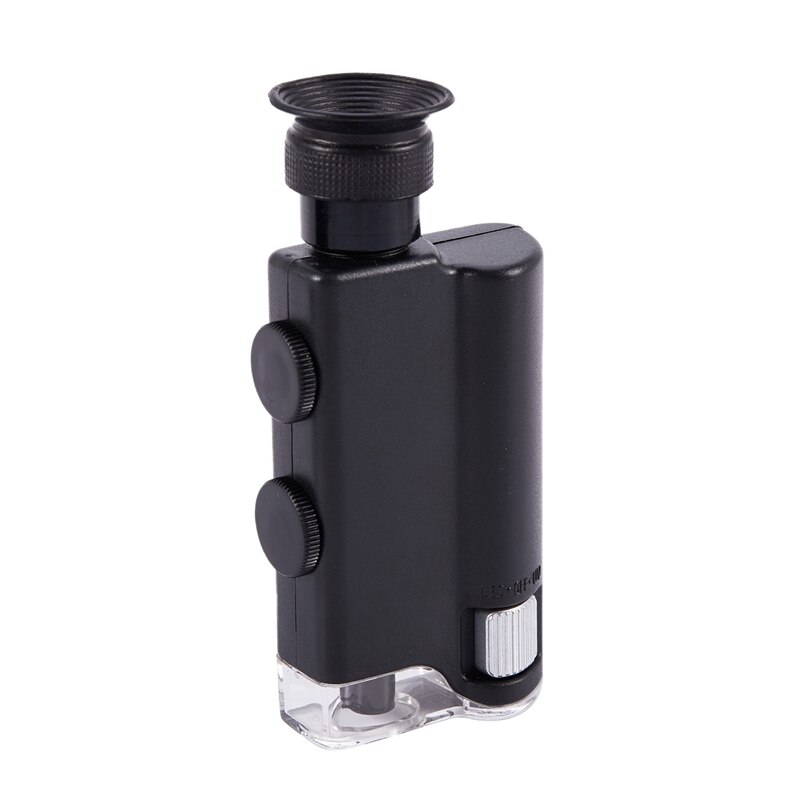 Portable 200X~240X Zoom Microscope Pocket Handheld Led Lamp Light Loupe Zoom nifier Microscope