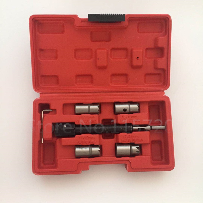 5PCS Injector Seat Cutter Clean Tool Kit For Delphi/Bosch Injectors BMW Peugeot Citroen Renault Mercedes CDI