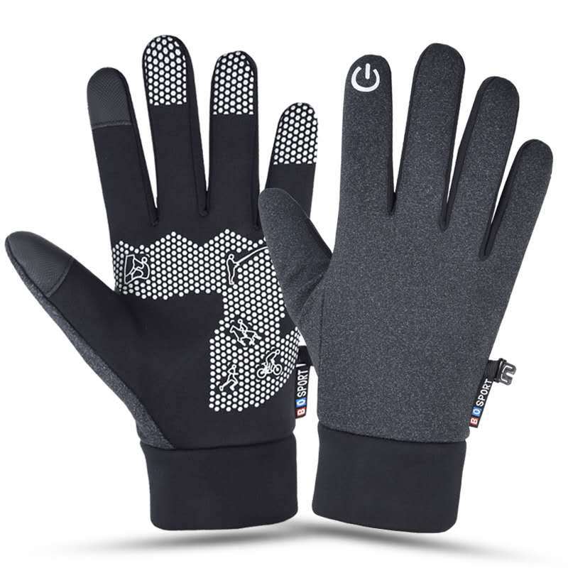 Guantes de invierno FANGBLUE para hombre, guantes para ciclismo, ciclismo, esquí, pantalla táctil, accesorios de pesca antideslizantes, impermeables, Unisex: 01 / XL
