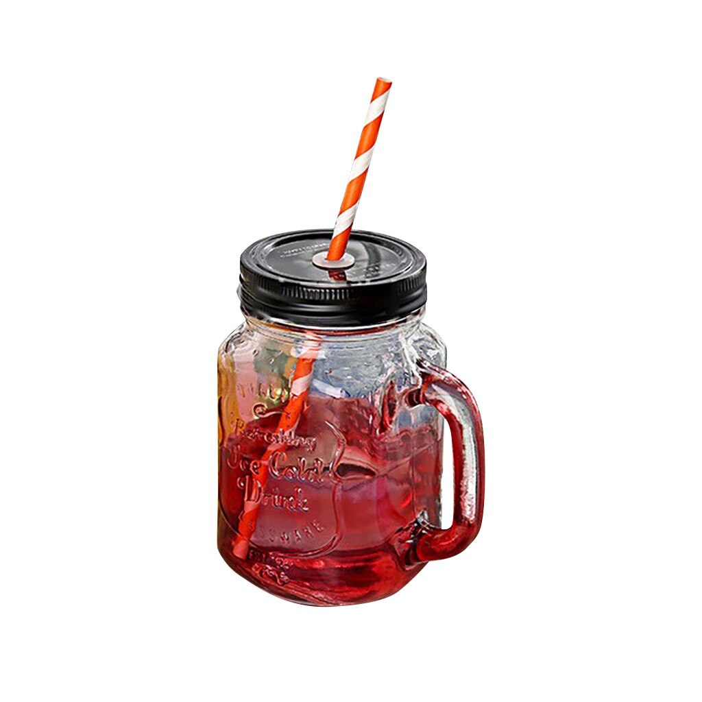 Mason Jar Glas Zomer Stijl Beker Met Huishouden Drinken Koffie Cup Praktische Gemak Thuis