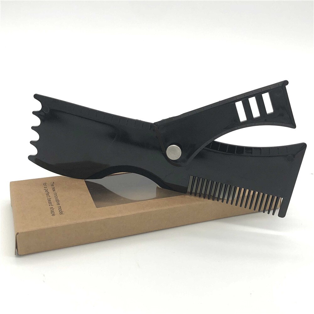 Adjustable Beard Shaping Tool Trimming Shaper Template Comb Styling Template Beard Lineup Tool Edger Trimmers Beauty Tool