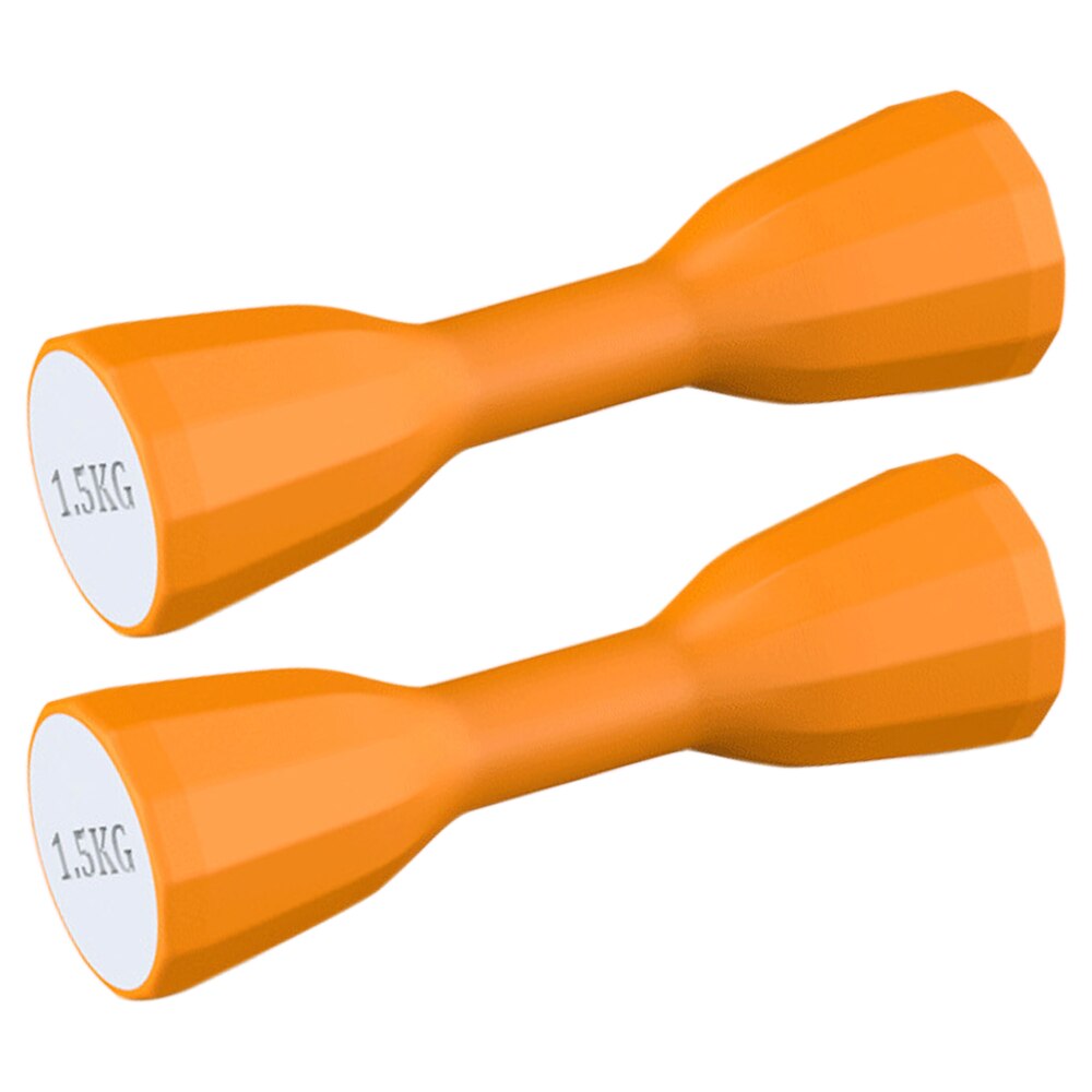 Haltères de Fitness pour hommes et femmes, 1 paire, ensemble de poids, gymnastique à domicile, exercice de force, 2kg/pièce: Yellow 1.5 KG