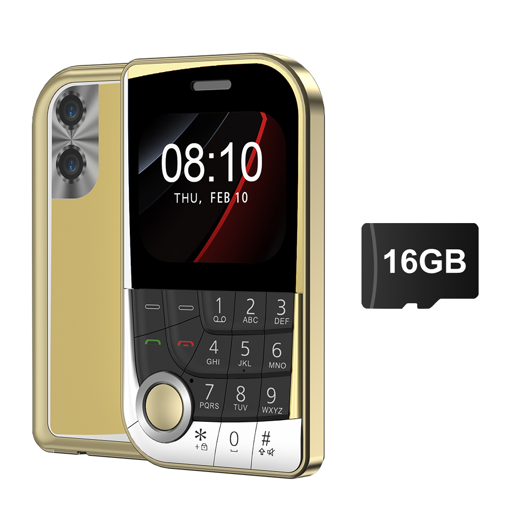 Tarjeta de teléfono SERVO V10, pantalla de 2,01 ", 2G, GSM, Dual SIM, en espera, MP3/MP4, velocidad de voz mágica, botón de antorcha, teléfonos móviles pequeños: Azul