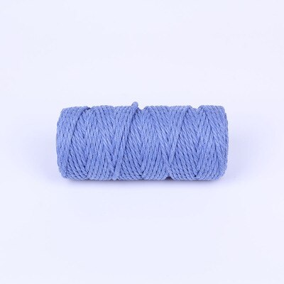 Cordon coloré 100% coton 4mm x 50m, cordelette Beige pour macramé artisanal bricolage fournitures décoratives pour Textile de maison de mariage: F