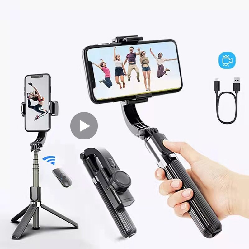 Statyw stabilizator Gimbal dla iPhone android telefon komórkowy uchwyt na komórkę aparat akcji telefon komórkowy Smartphone Selfie Stick Ginbal Pau