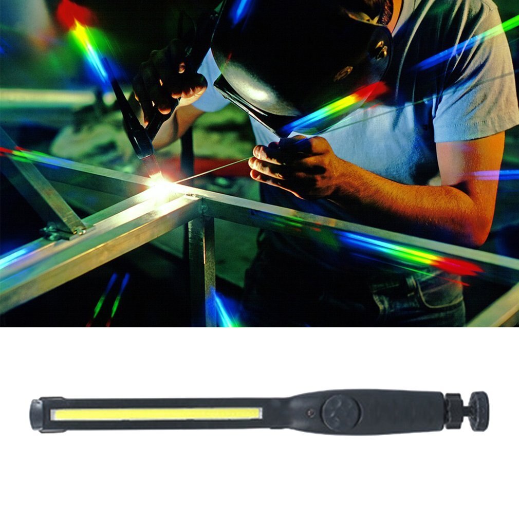 Portable COB LED Flashlight Rechargeable Adjustable LED Work Light Inspection Lamp Garag e Light Hanging Torch Lamp