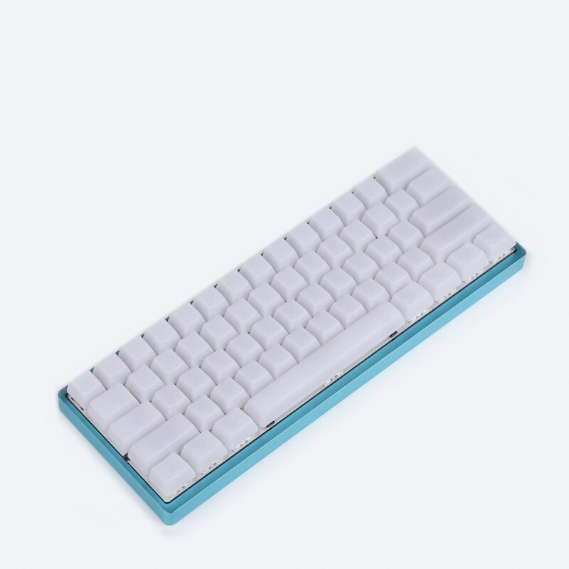 YMDK 1.5mm ABS 108 87 61 ANSI ISO Blank Milk Fog OEM Profile Shine Through Keycap For MX Mechanical Keyboard RGB GK61 Womier 66: 61 ANSI