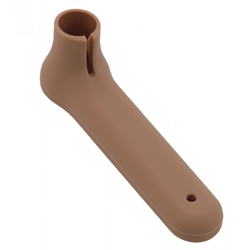 Silikonowe przeciwkolizyjne zabezpieczenie robić drzwi ręczne osłona ochronna nowa osłonka zabezpieczająca dla niemowląt klamka spiralna: kawa