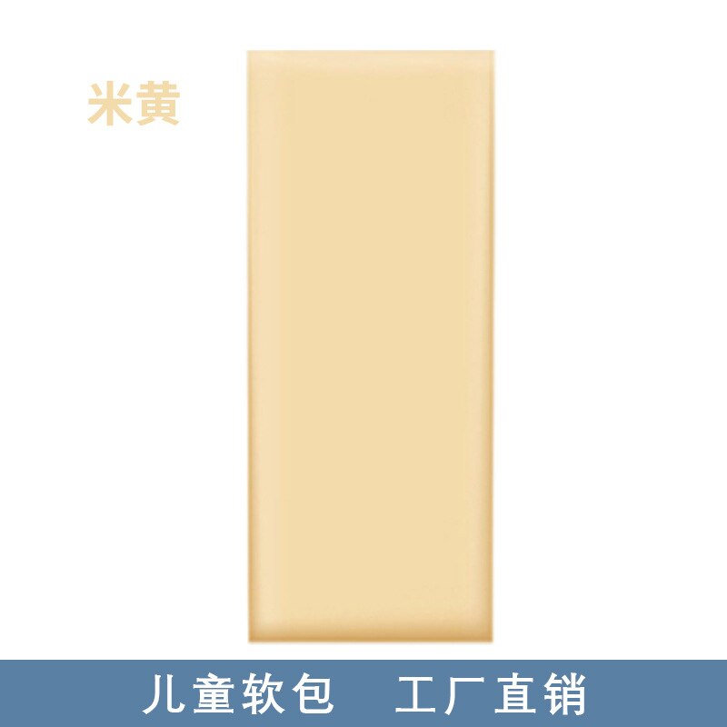 Cabecero de cama para habitación de bebés y niños, cabecera de Tatami, bolsa suave para cabecera, columna de pared de Taekwondo para guardería, anticolisión: Cream-colored