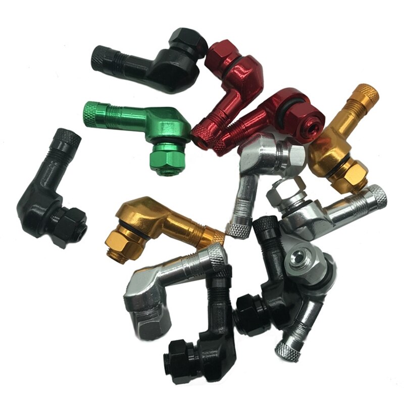 Vástago de válvula de aleación de aluminio con ángulo de 90 grados, vástago de válvula para neumático sin cámara de motocicleta CNC, 2 uds., para piezas de rueda de llanta de 11,3mm