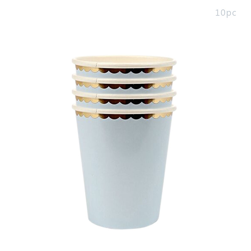 Disposable Tableware Paper Plate Lace Cups Stamping Lace Paper Plates Wedding Happy Birthday Party Supplies Baby Shower: army green