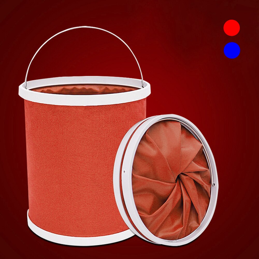 13l pano à prova dwaterproof água dobrável portátil ao ar livre acampamento pesca carro lavagem balde recipiente de armazenamento casa limpeza mop ferramentas