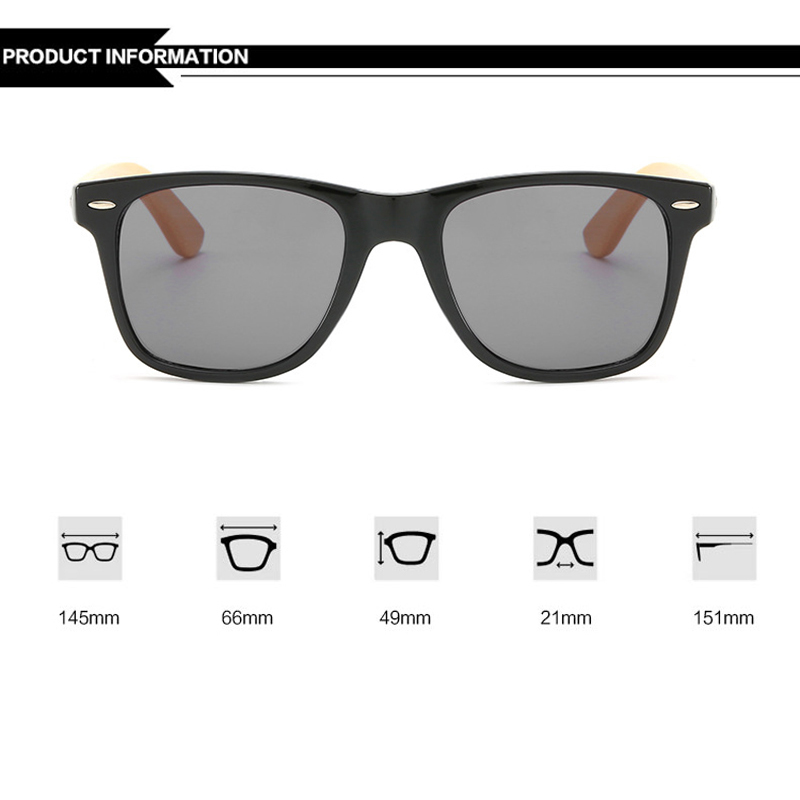 16 color Bamboo Sunglasses Men Wooden Sunglasses Women Brand Mirror Original Wood Sun Glasses retro de sol masculino