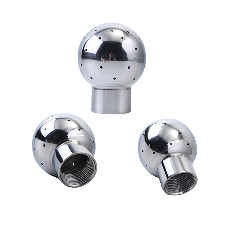 1/4" 3/8'' 1/2'' 3/4'' 1'' BSP Female Thread 304 Stainless Steel Sanitary Tank Cleaning Ball fixed Rotating Spray Ball Nipple