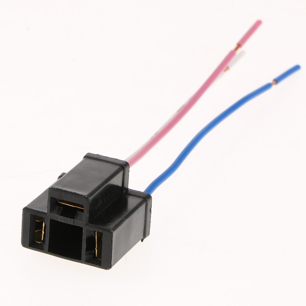 4 Pieces H4 Female Adapters Wiring Harness Socket &amp; 3 Wire For Headlight Fog For 12V Car RV Truck Etc