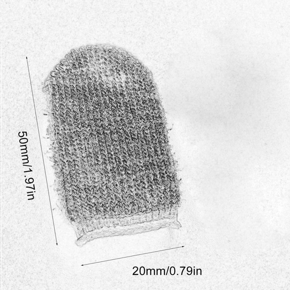 Plein écran tactile jeu du bout des doigts Anti-transpiration antistatique téléphone portable tablette doigt manchon gants pour ordinateur de jeu gant