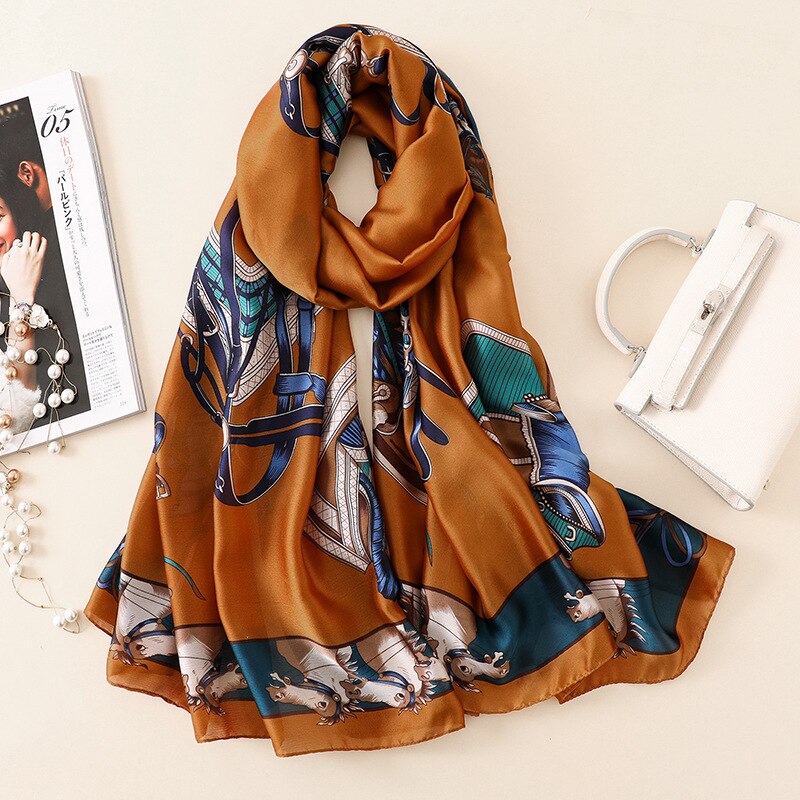 BYSIFA] Nuovo di Marca Sciarpa del Hijab di Modo 100% Pura Seta