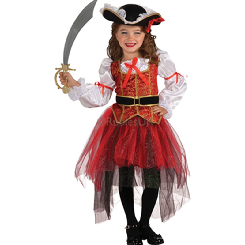 Party carnaval meisjes kinderen piraat voor kids prinses van de zeeën meisjes kostuum party childrens fancy dress l15286