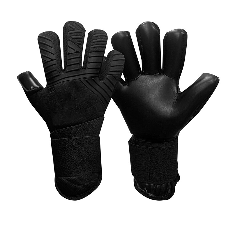 3,5mm latex inneren naht keine finger schutz torwart handschuhe torwart training wettbewerb anti slip handschuhe fußball: black NO.9