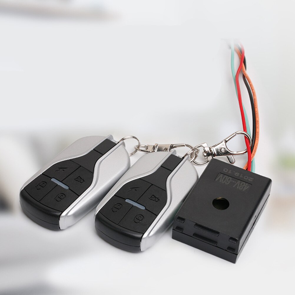 48-60V Anti-theft Horn Alarm with Remote Control Long Distance Security Alarm System Remote Engine Start Arming Disarming A50