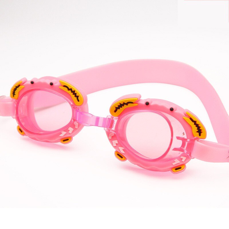 Zwembril Kinderen Leeftijd 3-10 Waterdicht Zwemmen Bril Clear Anti-fog UV Bescherming Zachte Siliconen frame en Band: Roze