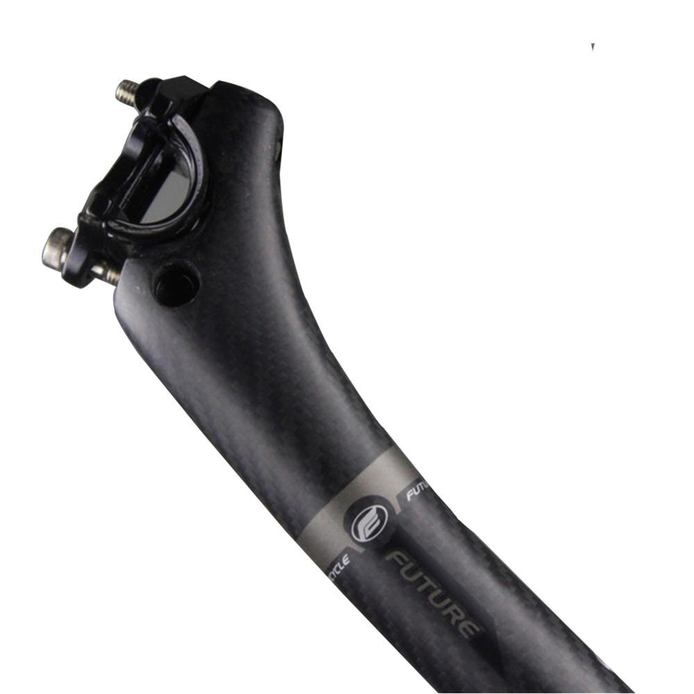 partes de bicicleta de carbono fibra bicicleta sillín MTB Asiento de bicicleta de carretera Barra de 190g de asiento 3k mate 27,2/30,8/31,6*400MM revés 25mm
