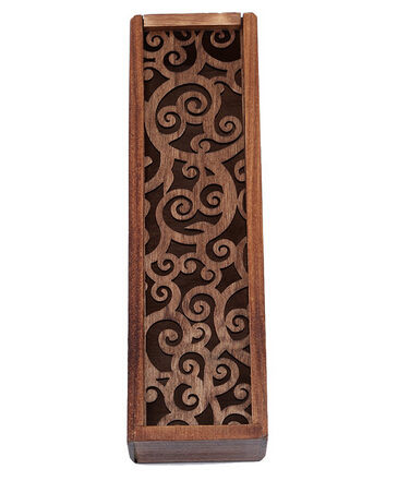 Retro Box Hollow Wood Pencil Case Storage Students Cute Wooden Multi Stationery Desk Accessories