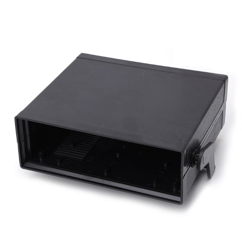 Carcasa electrónica de plástico impermeable, caja de proyecto negra, 200x175x70mm, T8WB