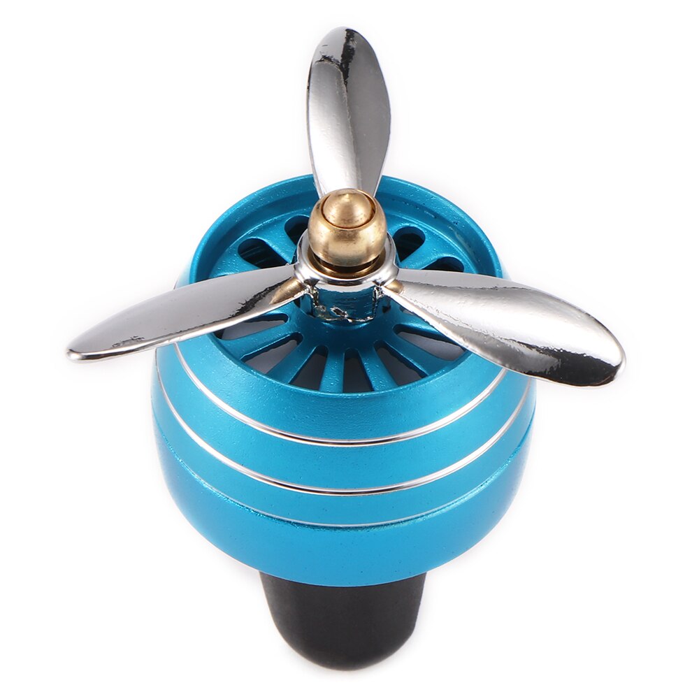 1pc luchtverfrisser auto geur led mini airco ventilatie uitlaat parfum clip frisse aromatherapie geur legering goede accessoires: Blauw