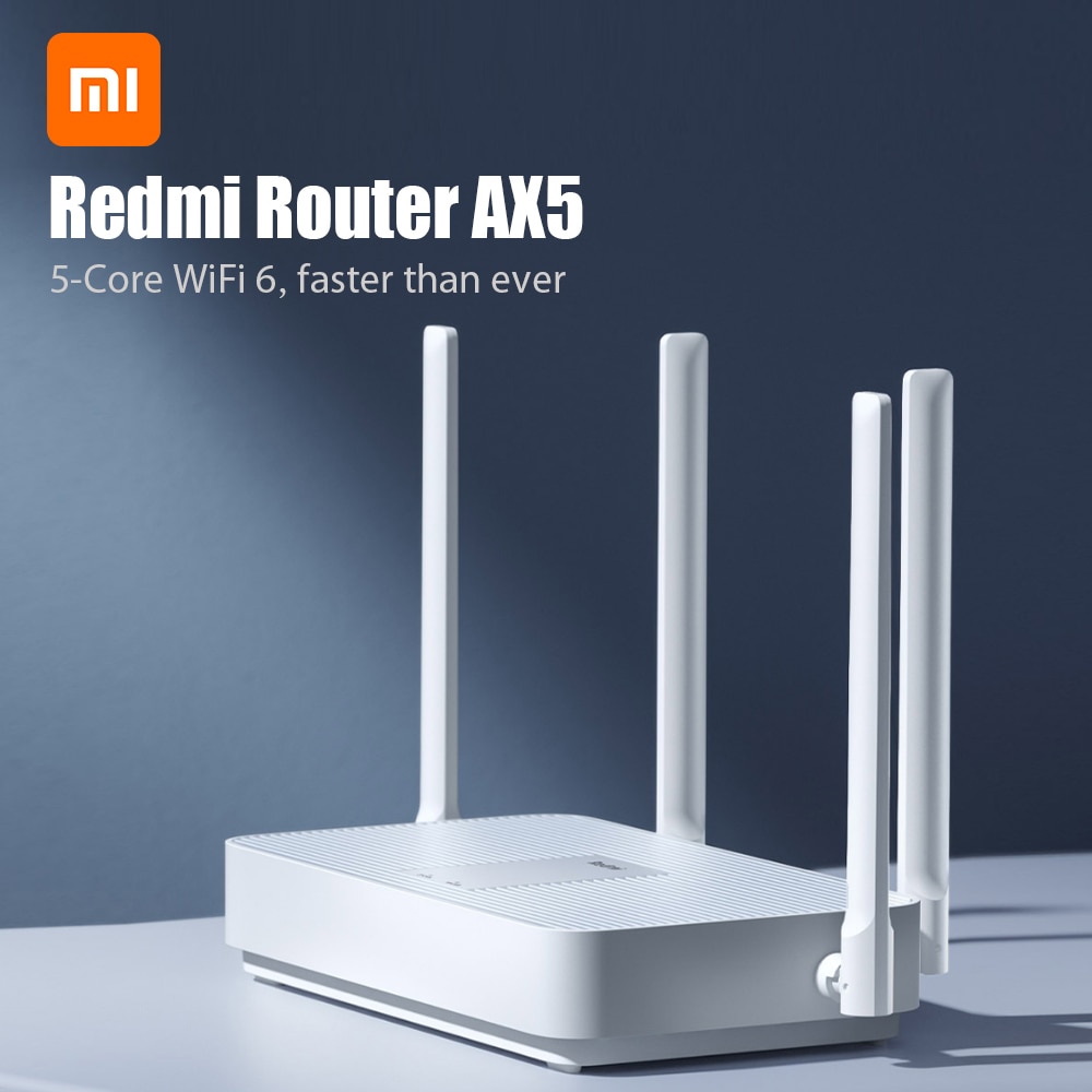 Xiaomi Redmi Router AX5 WiFi 6 2.4G /5G dual Frequency Mesh network Wifi Repeater 4 High Gain Antennas signal extender