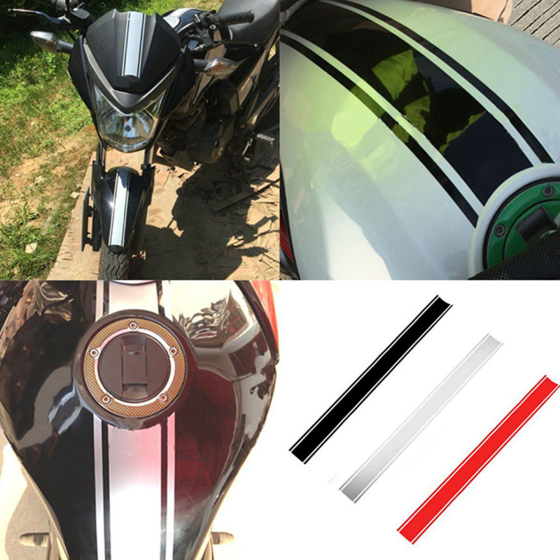 Adesivo moto Carenatura serbatoio Strisce gessato Adesivo decalcomania da corsa in vinile Accessori decorativi unici e attraenti