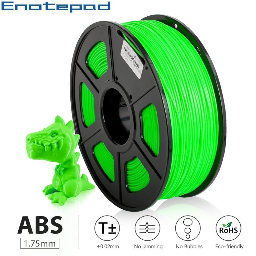 Abs Filament Huid 1Kg 1.75Mm Plastic Spoelen Geen Giftig Materiaal 100% Geen Bellen 3d Doodler Filament Voor creatie Met Fastshipping: ABS-GREEN