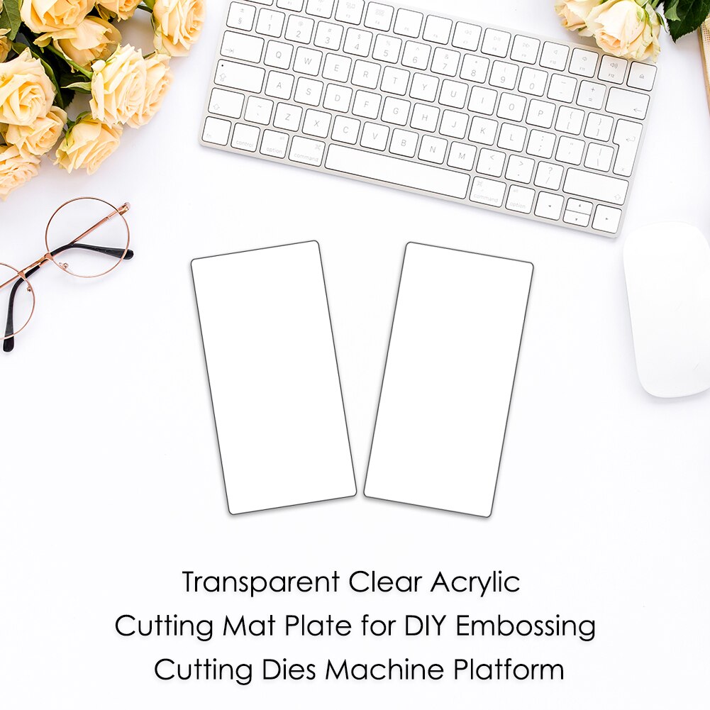 1pc Clear Acrylic Cutting Mat Plate For DIY Embossing Cutting Dies Platform Adapter Transparent Die Cutter Spacer 3mm 5mm
