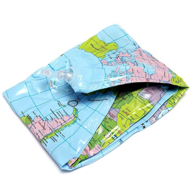 1Pcs Opblaasbare Wereldbol Leren Onderwijs Geografie Speelgoed Kaart Ballon Strand Bal Maat 40Cm