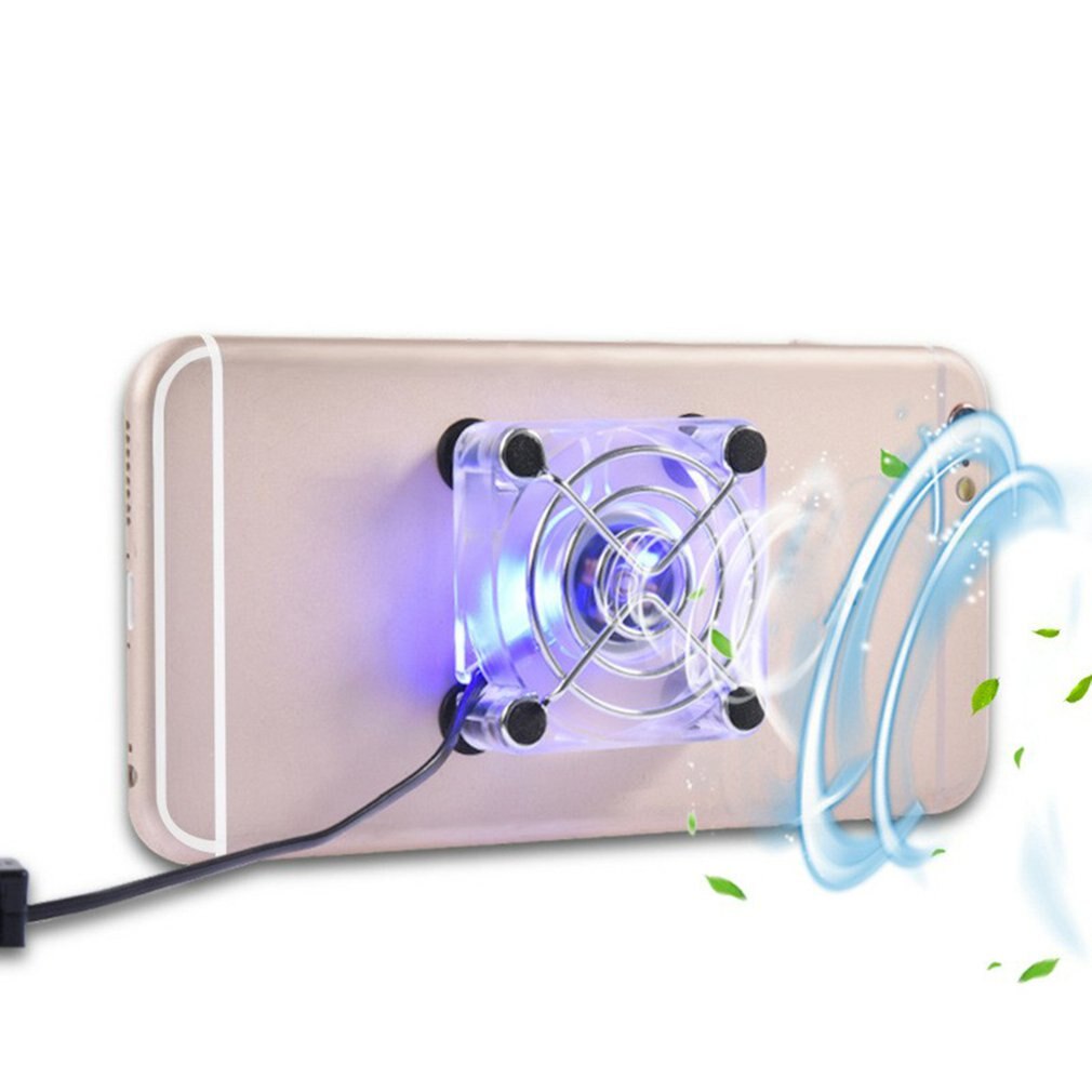 Mini-handy-lüfter mit silikon-saugnapf und usb-ladefunktion, tragbarer handy-heizlüfter