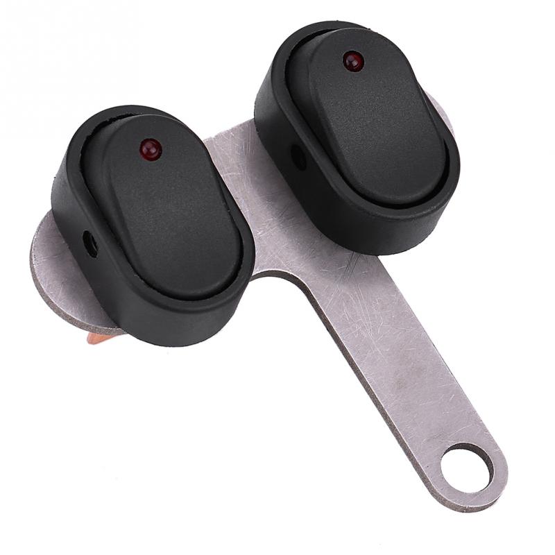 12 V Universal- Motorrad Roller LED-scheinwerfer Lenker Licht Scheinwerfer Einstellbare montieren Wasserdichte Auf Aus-schalter mit Anzeige: Größe2