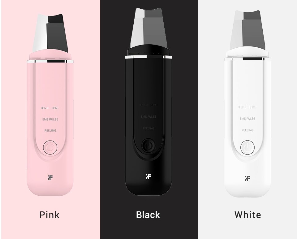 Inface-Depurador ultrasónico de iones para piel, pala exfoliante, elimina arrugas y puntos negros, instrumento limpiador de poros faciales