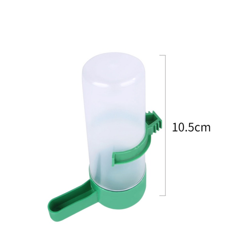 Alimentador de bebedero de agua para pájaros con Clip, botella dispensadora de suministros para pájaros, cuencos para mascotas, jaula para loros, 2 uds.: 2PCS M size