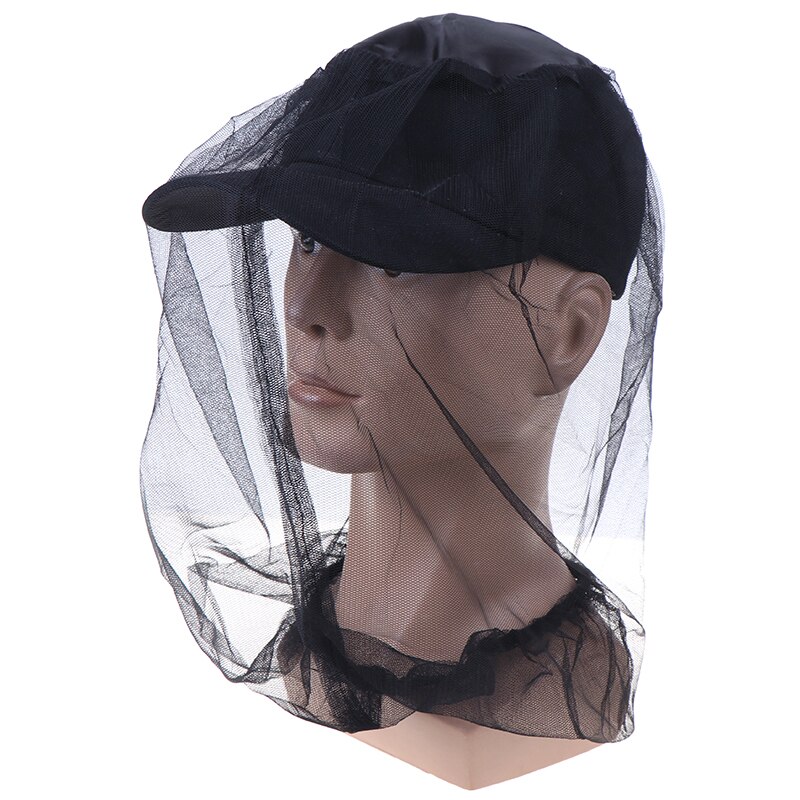 Tissu 45*45cm Midge moustique insecte chapeau Bug maille tête Net protecteur de visage