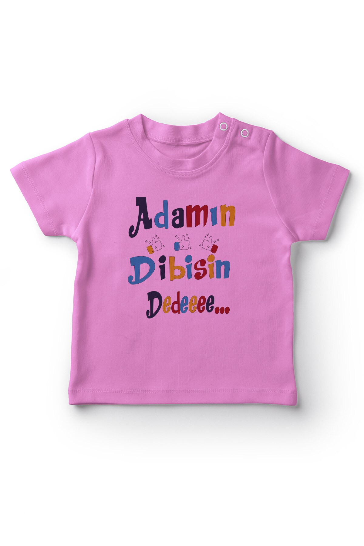 Angemiel bebé Adamın Dibisin Dedeee bebé niña camiseta rosa