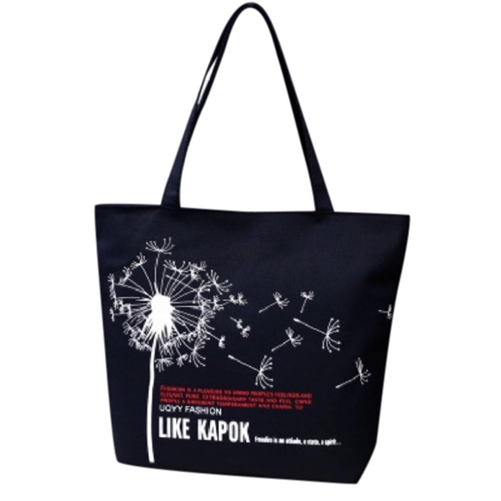 Bolsa de compras para mujer, bolsa de lona con letras impresas para protección del medio ambiente, bolsa ecológica, bolsas reutilizables 12C: B