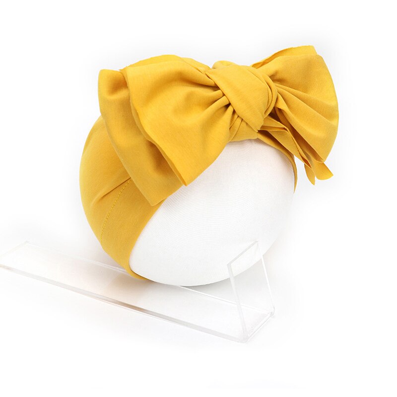 Grote strikken babyhoed zacht lente zomer kinderen babymeisje muts schattige kinderen peuter muts tulband